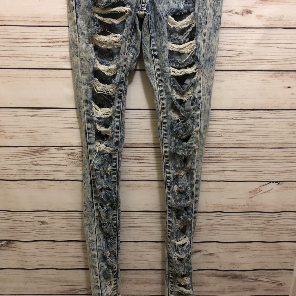 GJG Distressed Skinny Jeans Size 3 - Picture 2 of 5